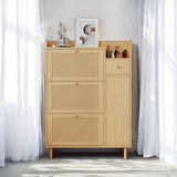 Armoire de rangement naturel, design moderne, MDF, organisation des espaces de vie, solution peu encombrante