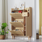 Armoire de rangement naturel, design moderne, MDF, organisation des espaces de vie, solution peu encombrante