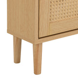 Armoire de rangement naturel, design moderne, MDF, organisation des espaces de vie, solution peu encombrante