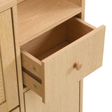 Armoire de rangement naturel, design moderne, MDF, organisation des espaces de vie, solution peu encombrante