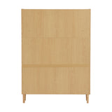 Armoire de rangement naturel, design moderne, MDF, organisation des espaces de vie, solution peu encombrante